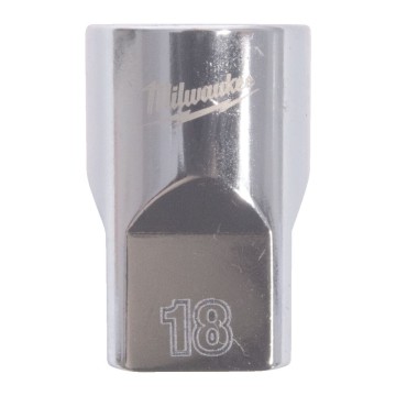 Головка торцева хромована 1/2'' MILWAUKEE, (зірочка 12 гранн.), 18мм