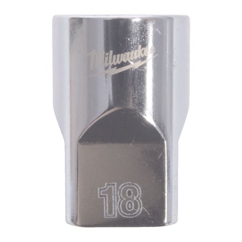 Головка торцева хромована 1/2'' MILWAUKEE, (зірочка 12 гранн.), 18мм