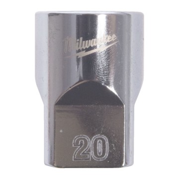 Головка торцева хромована 1/2'' MILWAUKEE, (зірочка 12 гранн.), 20мм