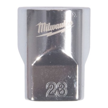 Головка торцева хромована 1/2'' MILWAUKEE, (зірочка 12 гранн.), 23мм