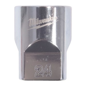 Головка торцева хромована 1/2'' MILWAUKEE, (зірочка 12 гранн.), 24мм