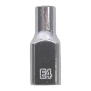 Головка торцева хромована TORX Е-стандарт 1/4'' MILWAUKEE, E4