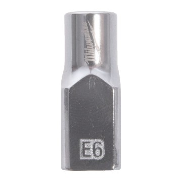 Головка торцева хромована TORX Е-стандарт 1/4'' MILWAUKEE, E6