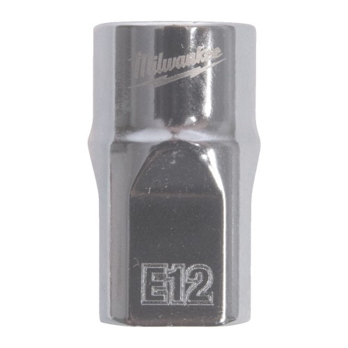 Головка торцевая хромированная TORX Е-стандарт 3/8'' MILWAUKEE, E12