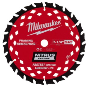 Диск пиляьний по деревині з цвяхами Nitrus MILWAUKEE, діаметр 190х30х1,6мм, 24 зуб.