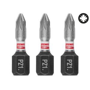 Біта SHOCKWAVE MILWAUKEE, PZ1, 25мм, (3шт)