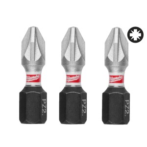 Біта SHOCKWAVE MILWAUKEE, PZ2, 25мм, (3шт)