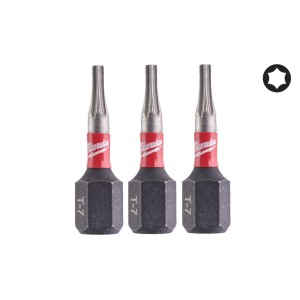 Біта SHOCKWAVE MILWAUKEE, TX7, 25мм, (3шт)
