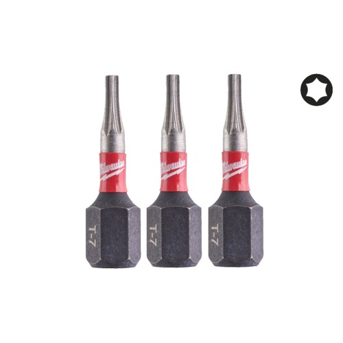 Біта SHOCKWAVE MILWAUKEE, TX7, 25мм, (3шт)