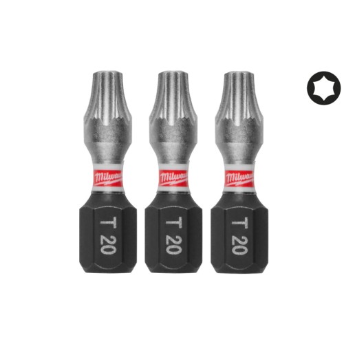 Біта SHOCKWAVE MILWAUKEE, TX20, 25мм, (3шт)