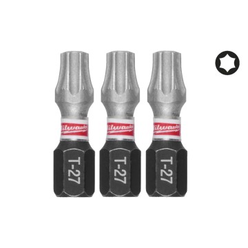 Біта SHOCKWAVE MILWAUKEE, TX27, 25мм, (3шт)