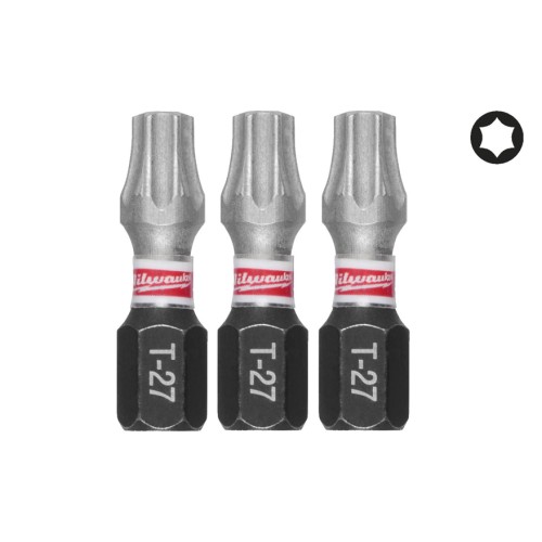 Біта SHOCKWAVE MILWAUKEE, TX27, 25мм, (3шт)