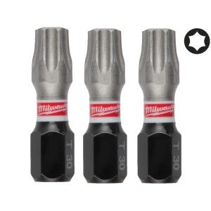 Біта SHOCKWAVE MILWAUKEE, TX30, 25мм, (3шт)