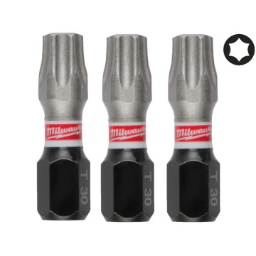 Біта SHOCKWAVE MILWAUKEE, TX30, 25мм, (3шт)