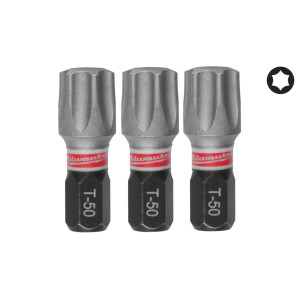 Біта SHOCKWAVE MILWAUKEE, TX50, 25мм, (3шт)