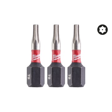Біта SHOCKWAVE MILWAUKEE, TX BO9, 25мм, (3шт)
