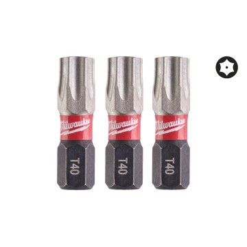 Біта SHOCKWAVE MILWAUKEE, TX BO40, 25мм, (3шт)