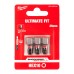 Біта SHOCKWAVE MILWAUKEE, Hex10, 25мм, (3шт)