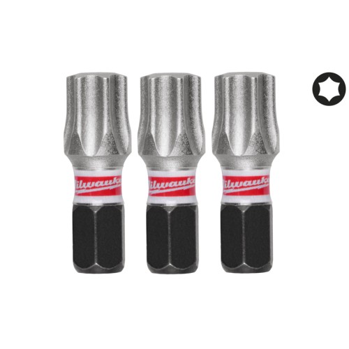 Біта SHOCKWAVE MILWAUKEE, TX45, 25мм, (3шт)