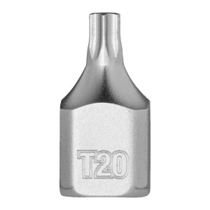 Головка торцева хромована 1/4'' MILWAUKEE укорочена з бітою Torx, T20