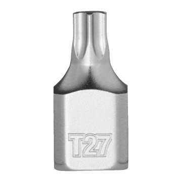 Головка торцева хромована 1/4'' MILWAUKEE укорочена з бітою Torx, T27
