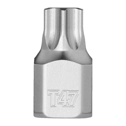 Головка торцева хромована 1/4'' MILWAUKEE укорочена з бітою Torx, T47