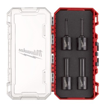 Набір алмазних коронок Diamond Max PACKOUT MILWAUKEE М14, діаметр 6/8/10/14мм (4шт) (сухе свердління)