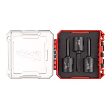 Набір алмазних коронок Diamond Max PACKOUT MILWAUKEE М14, діаметр 6мм (3шт) (сухе свердління) пластиковий кейс