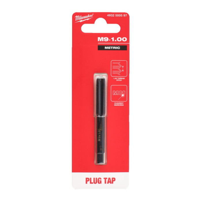 Мітчик ручний MILWAUKEE, М9-1,00мм Мітчик ручний MILWAUKEE, М9-1,00мм