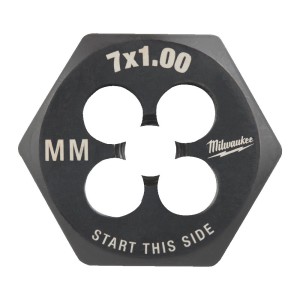 Плашка шестигранна MILWAUKEE, М7-1,00мм