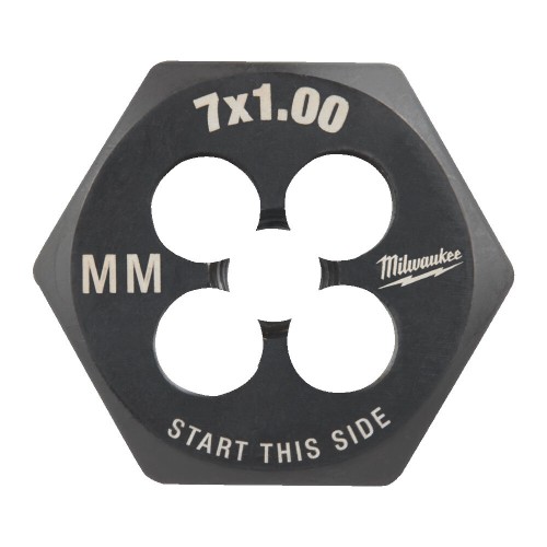 Плашка шестигранна MILWAUKEE, М7-1,00мм
