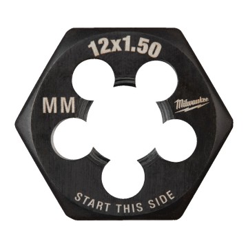 Плашка шестигранна MILWAUKEE, М12-1,50мм
