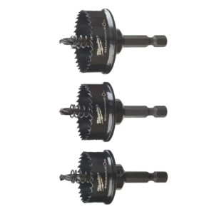 Набір коронок по металлу SHOCKWAVE MILWAUKEE (1/4'' Hex), діаметр22/29/35мм (3шт)