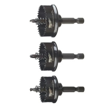 Набір коронок по металлу SHOCKWAVE MILWAUKEE (1/4'' Hex), діаметр22/29/35мм (3шт)