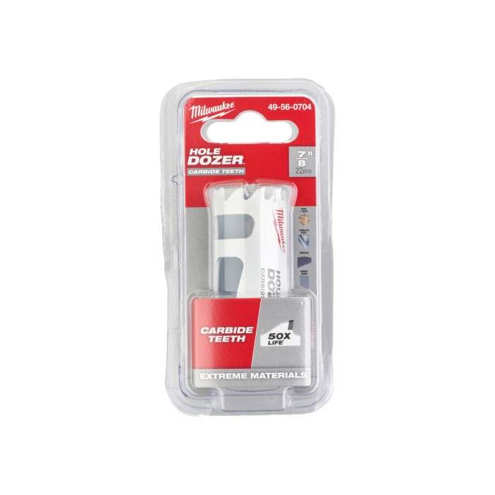 Коронка Bi-Metal Carbide MILWAUKEE, діаметр 22мм Коронка Bi-Metal Carbide MILWAUKEE, діаметр 22мм
