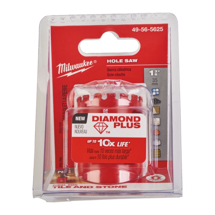 Коронка алмазна Diamond Plus MILWAUKEE, діаметр 35мм (5/8''х18) (свердління з водою) (заміна на 4932500115) Коронка алмазна Diamond Plus MILWAUKEE, діаметр 35мм (5/8''х18) (свердління з водою) (заміна на 4932500115)