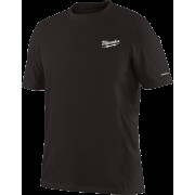 Футболка MILWAUKEE, WWSSBL-XL дихаюча з коротким рукавом, чорна (розмір XL)