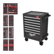 Частина арт. 4932500741: Візок інструментальний MILWAUKEE, SRC27/7-1, 27''/69см, 7 полиць, з комплектом інструменту, (131шт)