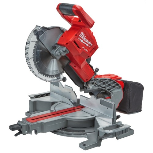 Пила торцювальна з протяжкою акумуляторна безщіткова MILWAUKEE, M18 FMS254-0, діаметр 254 мм (каркас, диск, затискачі, ключ, пил