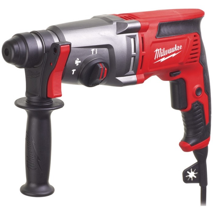 Перфоратор SDS-PLUS MILWAUKEE, PH 26 T, 800Вт, 2,4Дж (3 режими) (бічна рукоять, обмежувач глибини, кейс) Перфоратор SDS-PLUS MILWAUKEE, PH 26 T, 800Вт, 2,4Дж (3 режими) (бічна рукоять, обмежувач глибини, кейс)