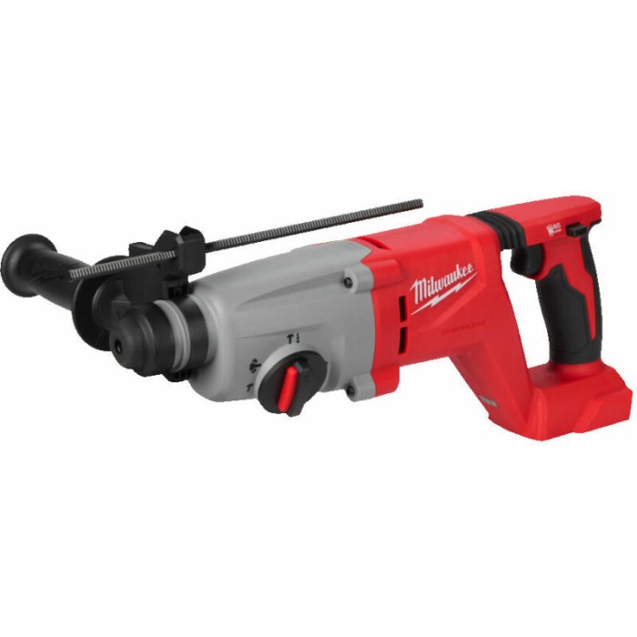 Перфоратор акумуляторний безщітковий SDS-PLUS MILWAUKEE, M18 BLHACD26-0, 2,6Дж (каркас, бічна рукоять, обмежувач глибини, картон Перфоратор акумуляторний безщітковий SDS-PLUS MILWAUKEE, M18 BLHACD26-0, 2,6Дж (каркас, бічна рукоять, обмежувач глибини, картон