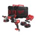 Набір акумуляторних інструментів Milwaukee M18FPP2E3-502X (ударний дриль M18 FPD3, кутова шліфувальна машина M18 FSAG125X, 2xаку