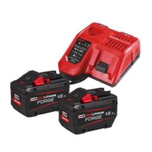 Енергокомплект Li-Ion MILWAUKEE, M18 FORGENRG-122 (зарядний пристрій M12-18 FC, 2 акумулятори М18 FB12 12Аг, картонне пакування)