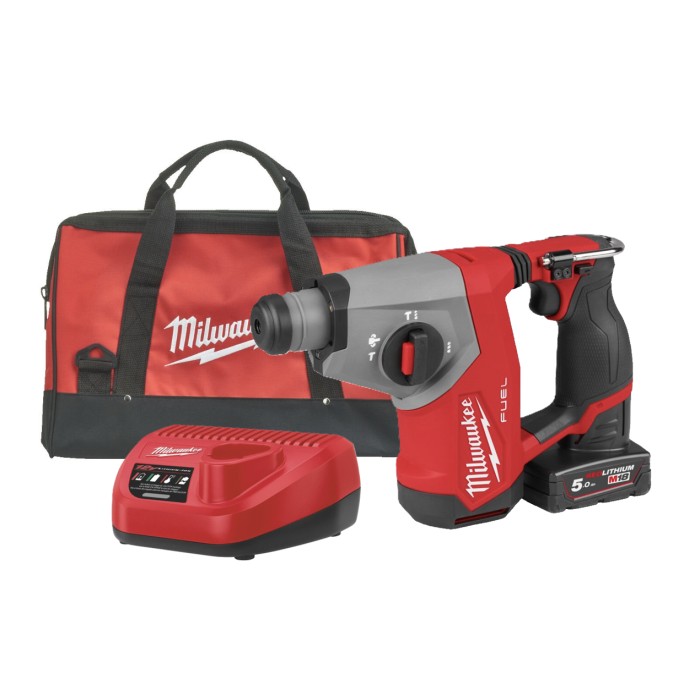 Перфоратор акумуляторний безщітковий SDS-PLUS MILWAUKEE, M12 FHAC16-501BRF, 1,15Дж (зарядний пристрій C12 C, 2 акумулятори M12 H Перфоратор акумуляторний безщітковий SDS-PLUS MILWAUKEE, M12 FHAC16-501BRF, 1,15Дж (зарядний пристрій C12 C, 2 акумулятори M12 H