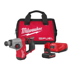 Перфоратор акумуляторний безщітковий SDS-PLUS MILWAUKEE, M12 FHAC16-501BRF, 1,15Дж (зарядний пристрій C12 C, 2 акумулятори M12 H