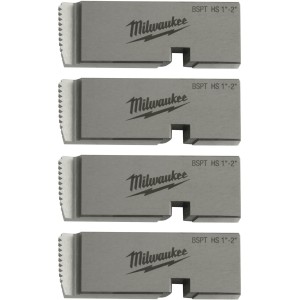 Плашки для нарізання різблення MILWAUKEE, PTR2D 1'' - 2'' BSPT HS (4шт) для MXF PTR2