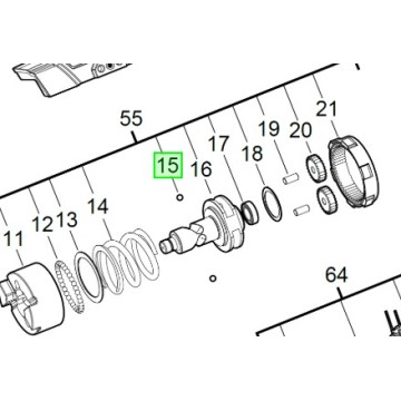 Кулька муфти ударної для редуктора M18ONEFHIWF1 MILWAUKEE