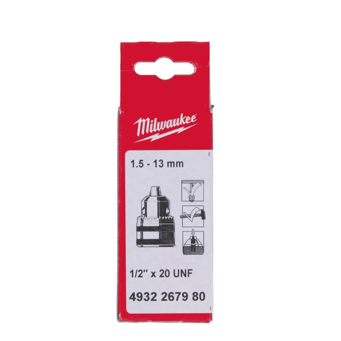Патрон ключовий MILWAUKEE, 1,5-13мм 1/2''х20 Патрон ключовий MILWAUKEE, 1,5-13мм 1/2''х20