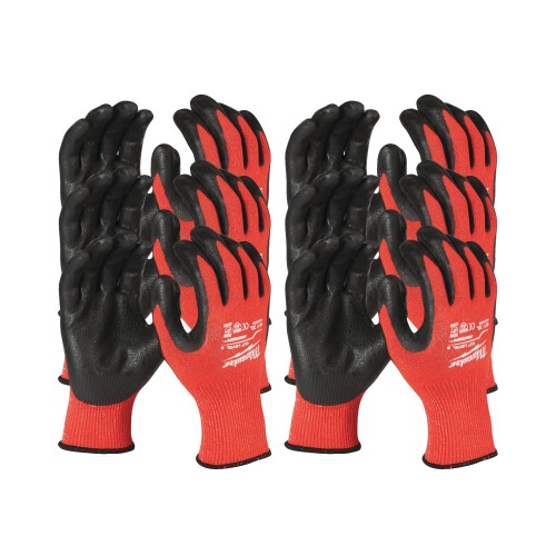 Рукавиці робочі MILWAUKEE, з опором порізам 3/C рівня, розмір 11/XXL, (12 пар)