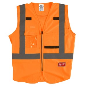 Жилет сигнальний MILWAUKEE помаранчевий, розмір 2XL/3XL